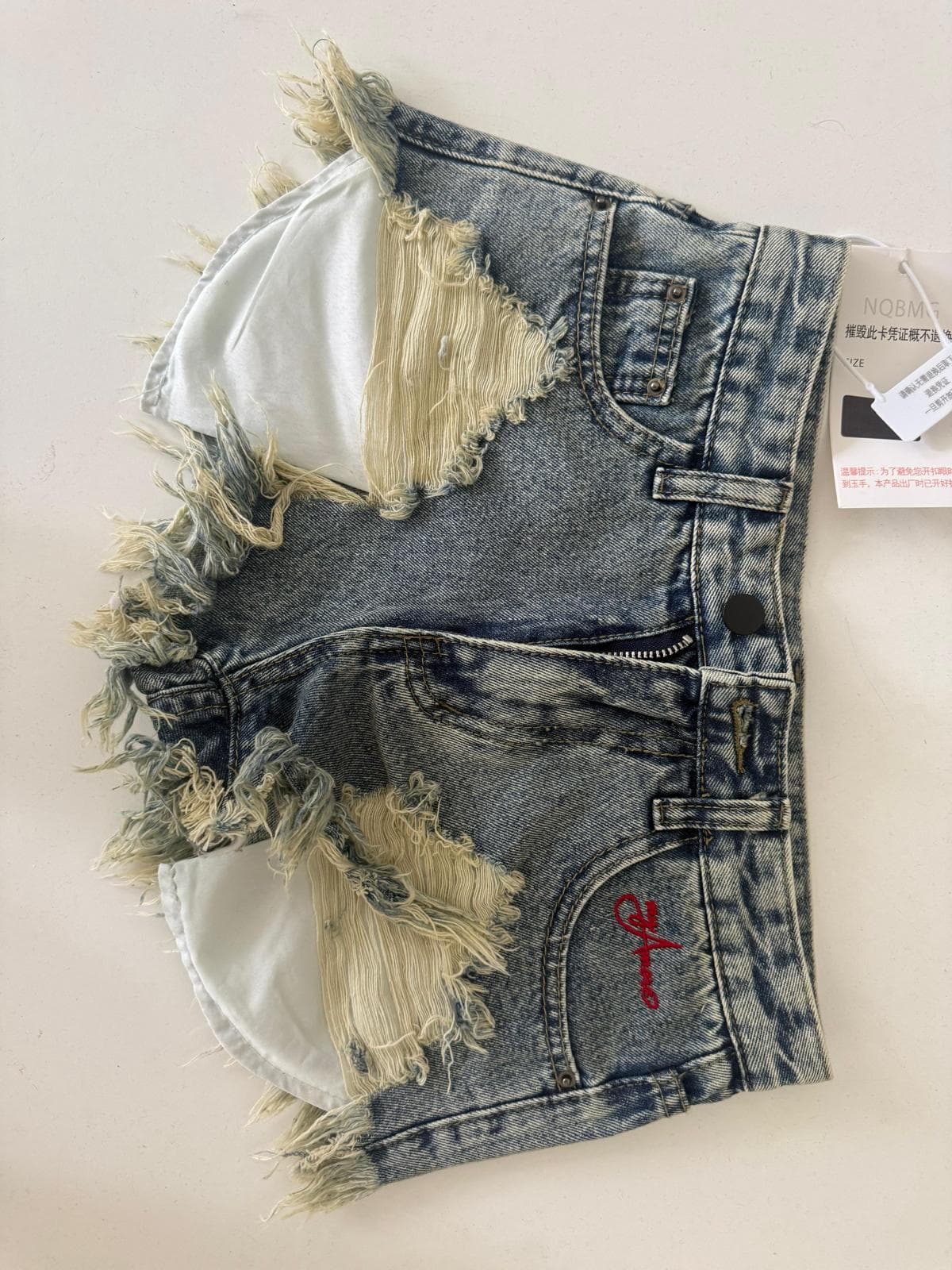 Szorty Denim Blue Ripped