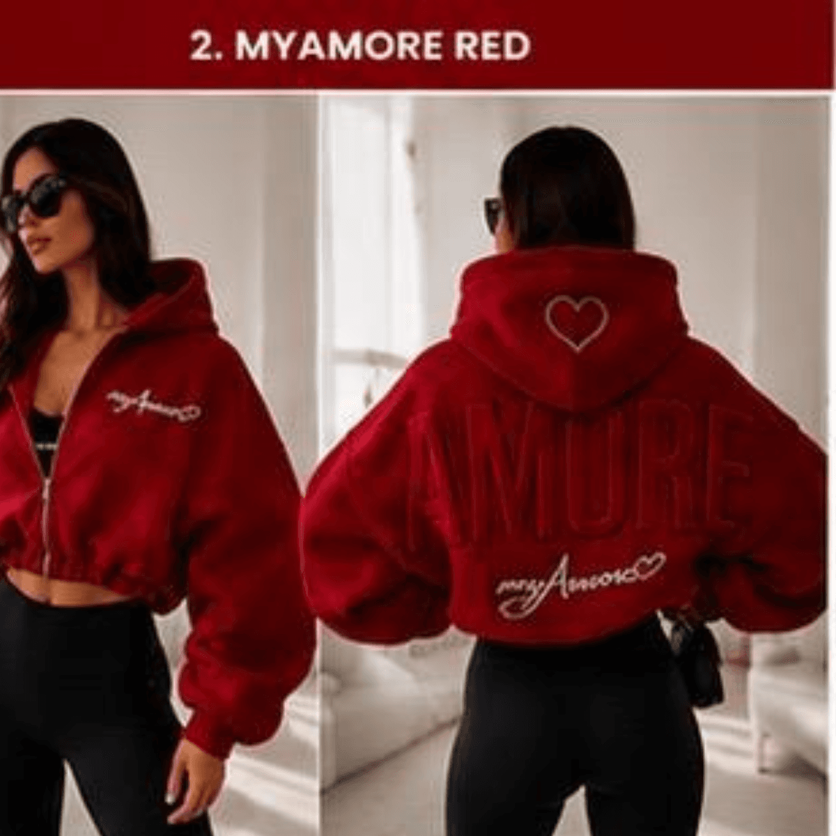 Hoodie Amore Red